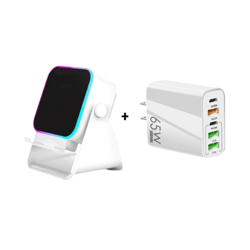 5-in-1 wireless Bluetooth speaker with induction function and adjustable cell phone holder