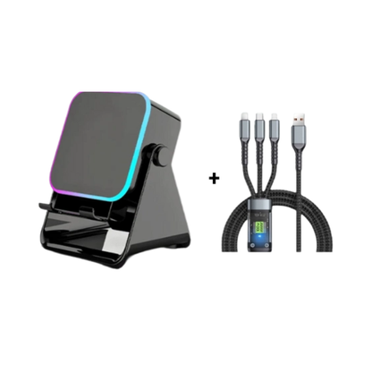 5-in-1 wireless Bluetooth speaker with induction function and adjustable cell phone holder