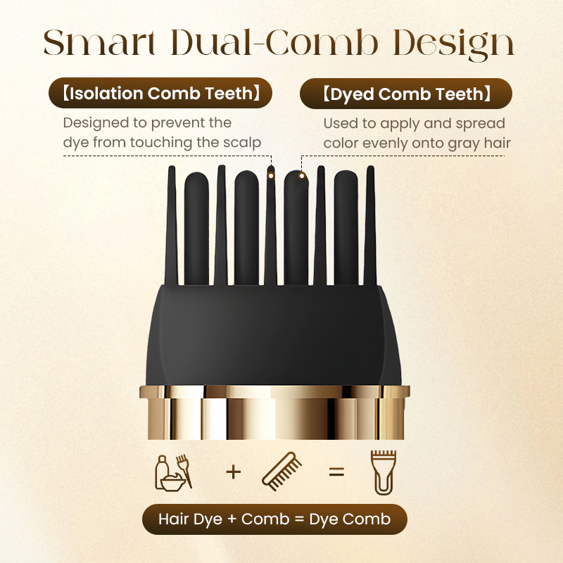 ✨2-in-1 Convenient Hair Dye Comb For Gray Hair（50% OFF）