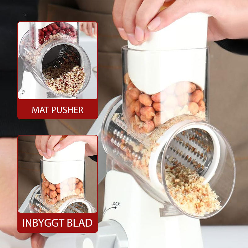 🥕 Slimited time at half the price-3 in 1 rotating cheese grinder vegetable runner