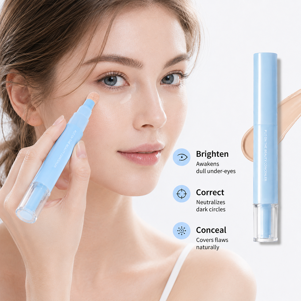 Multipurpose Concealer & Foundation – Flawless Coverage, 24H Long-Lasting & Hydrating