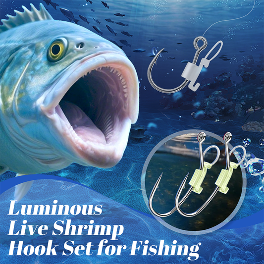 Luminous Live Shrimp Hook Set for Fishing