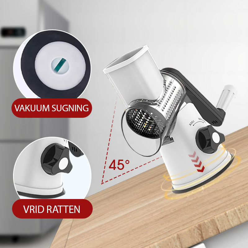 🥕 Slimited time at half the price-3 in 1 rotating cheese grinder vegetable runner