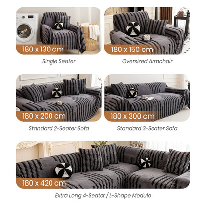 💥Soft Plush Non-Slip Couch Cover