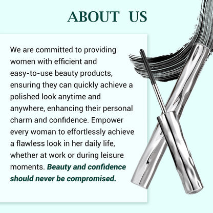 🔥Ultimate Waterproof & Sweatproof Lengthening & Curling Mascara