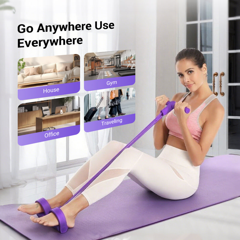 💎💪Multifunction Pedal Resistance Band, Elastic Pull Rope Fitness, Full-Body Workout at Home Gym, Exercise Sit-up, Yoga, Abdominal Training Summervibes