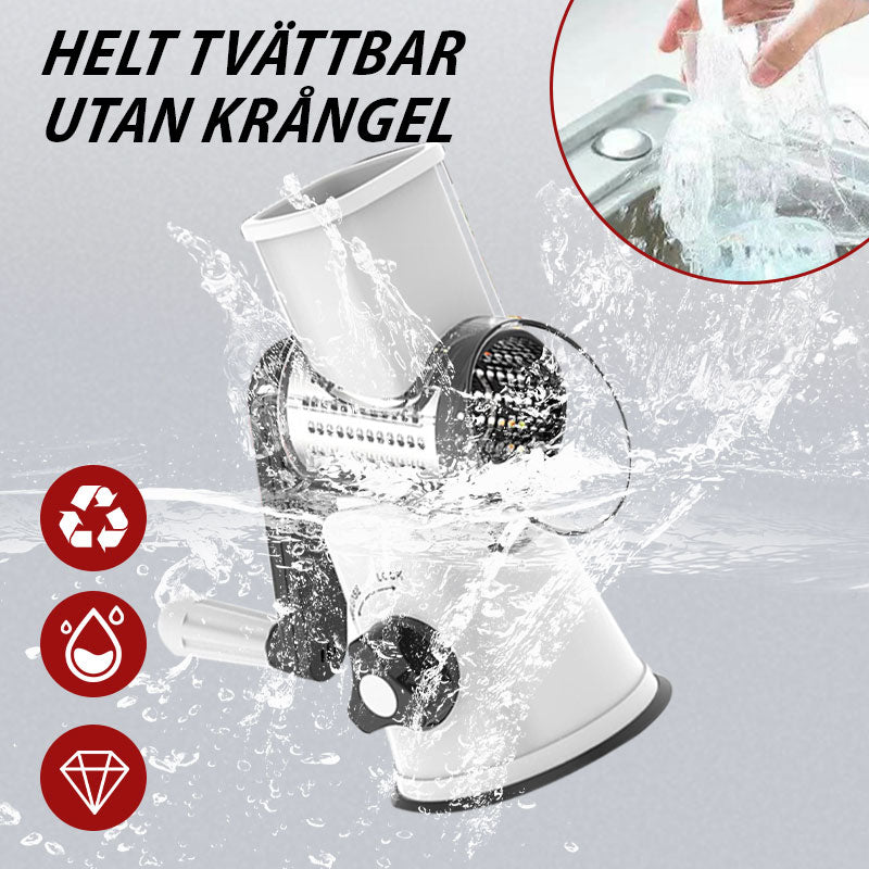 🥕 Slimited time at half the price-3 in 1 rotating cheese grinder vegetable runner