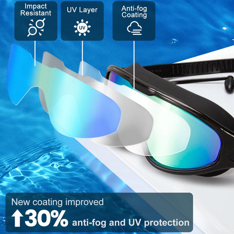 🏊‍♂️SUMMER SALE￡9.99 & 50%OFF!!🏆#1 Bestselling🏊‍♀️🔥Wide View Anti Fog&UV Swimming Goggles