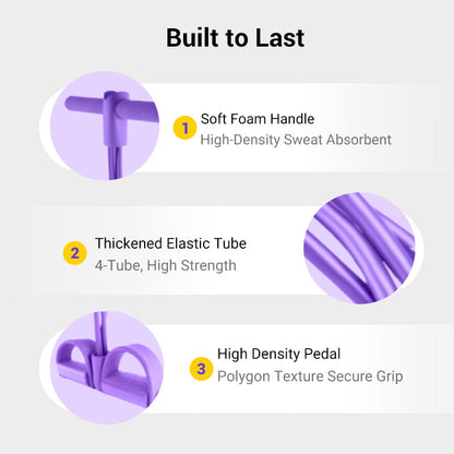 💎💪Multifunction Pedal Resistance Band, Elastic Pull Rope Fitness, Full-Body Workout at Home Gym, Exercise Sit-up, Yoga, Abdominal Training Summervibes