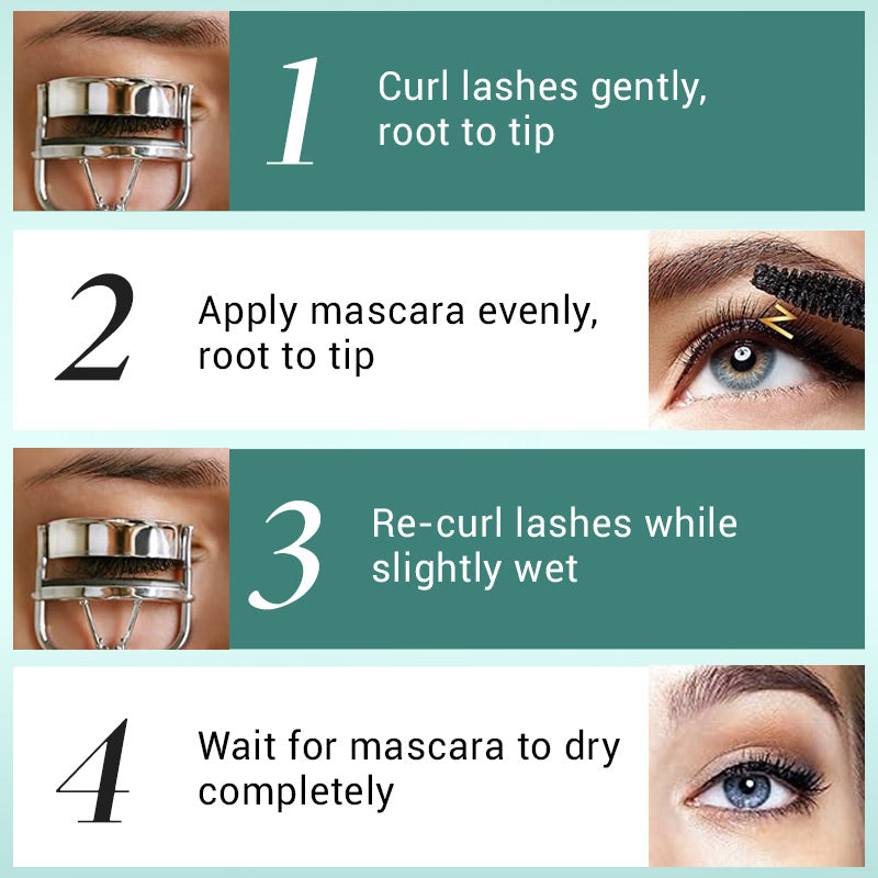 🔥Ultimate Waterproof & Sweatproof Lengthening & Curling Mascara