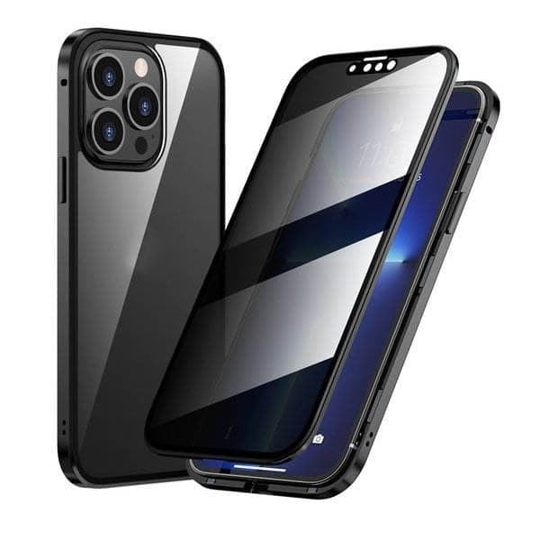 ⏳Time-Limited Special⏰Magnetic iPhone case with privacy glass and metal frame