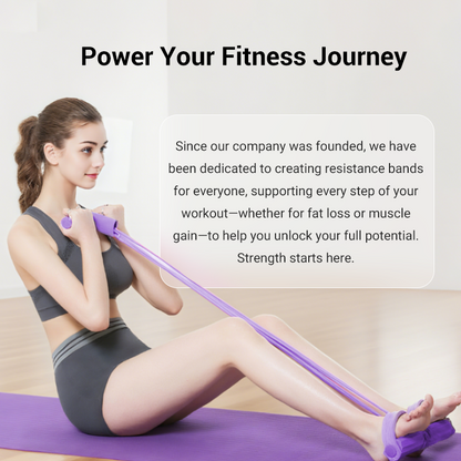 💎💪Multifunction Pedal Resistance Band, Elastic Pull Rope Fitness, Full-Body Workout at Home Gym, Exercise Sit-up, Yoga, Abdominal Training Summervibes