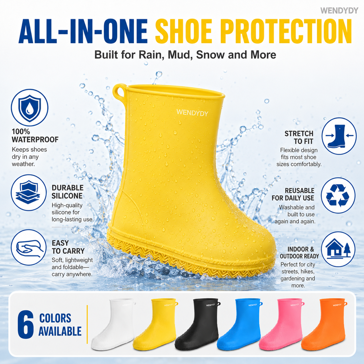 Thick Wear-Resistant Waterproof Shoe Cover