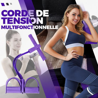 💎💪Multifunction Pedal Resistance Band, Elastic Pull Rope Fitness, Full-Body Workout at Home Gym, Exercise Sit-up, Yoga, Abdominal Training Summervibes