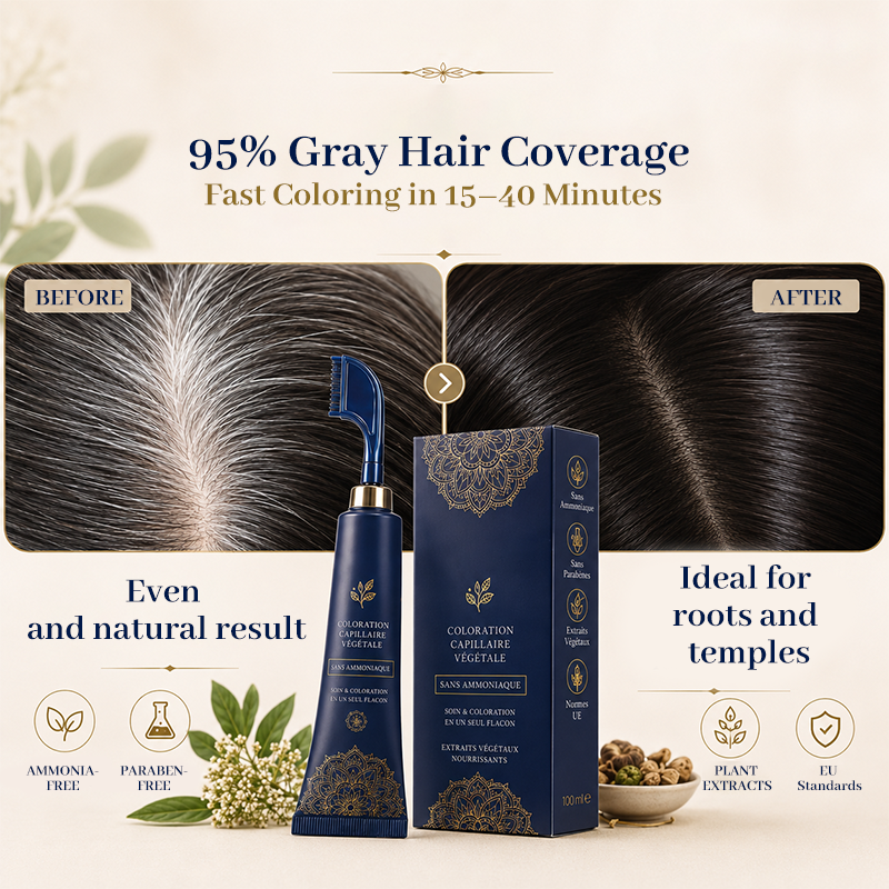 ⏳Time-Limited Special⏰Herbal Hair Dye Comb for Home Use