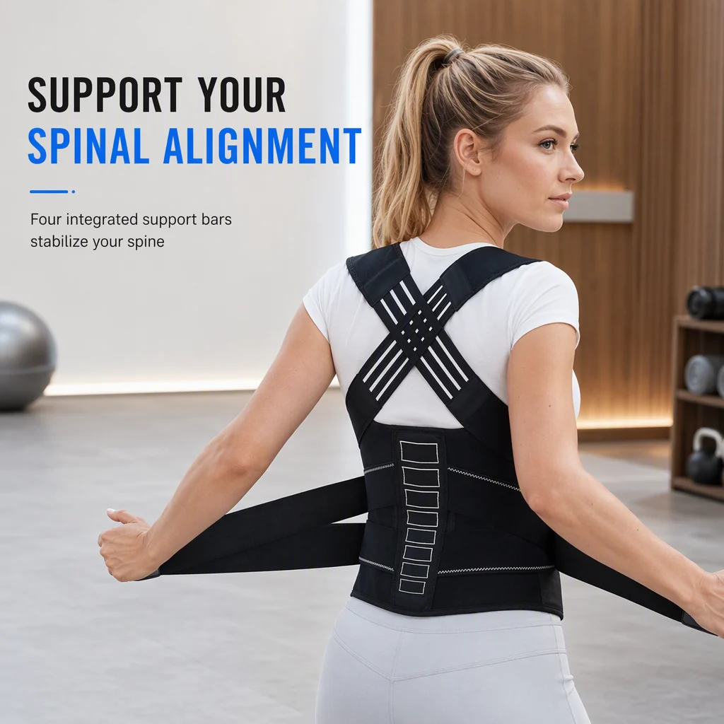 Strong Support Universal Adjustable Back Posture Corrector