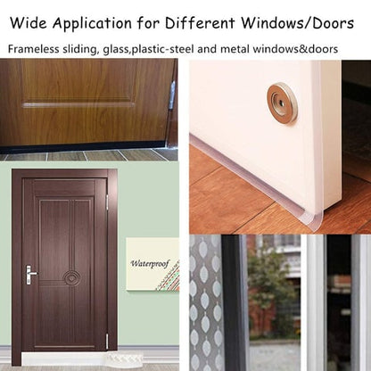 5m Door Seal Strip – self-adhesive, flexible silicone, keeps out dust, insects & noise