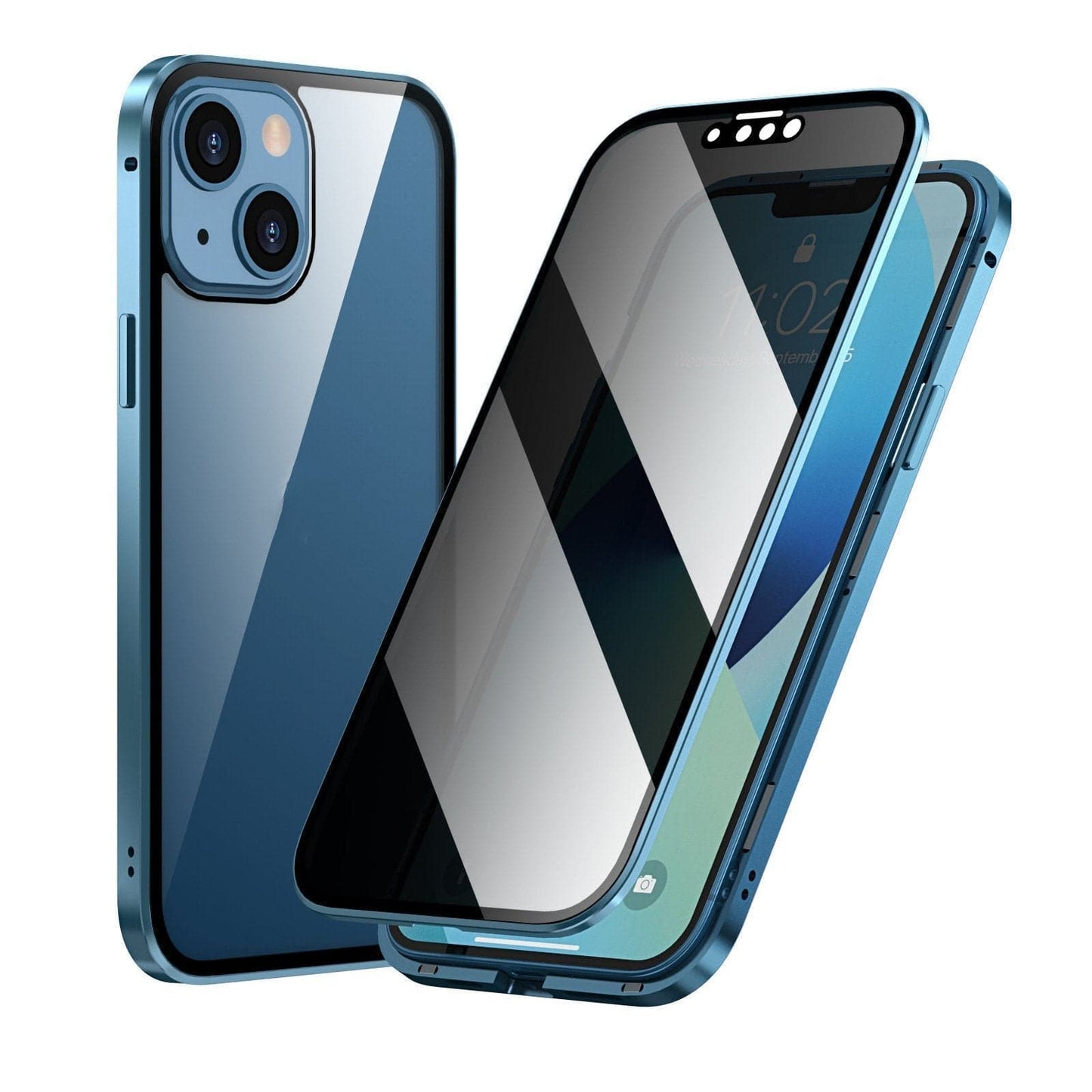 ⏳Time-Limited Special⏰Magnetic iPhone case with privacy glass and metal frame