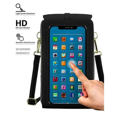 👜 📱 Simple and elegant women's touchscreen crossbody phone wallet