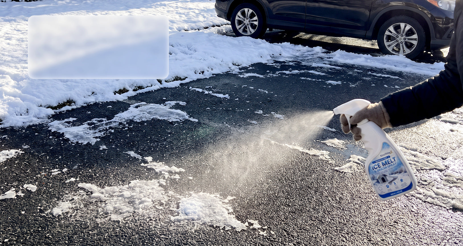 Treating frost on a patio