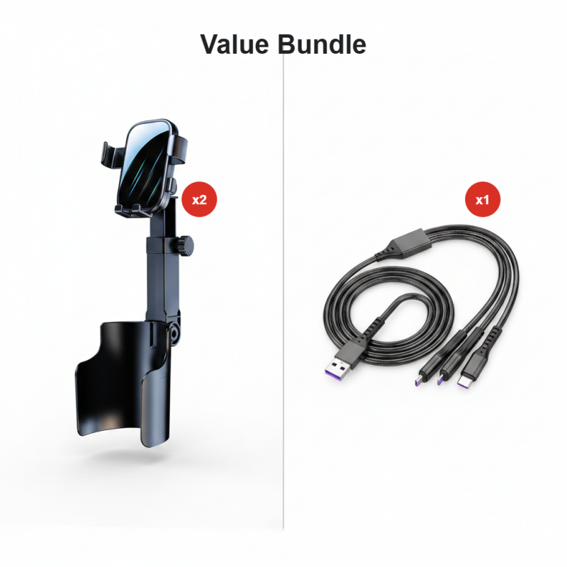 🧲Car Cup Holder Phone Mount – 360° Adjustable, Strong N52 Magnet, One-Hand Operation, Fits All Phones, Stable Magnetic & Clamp Models for Safe Driving