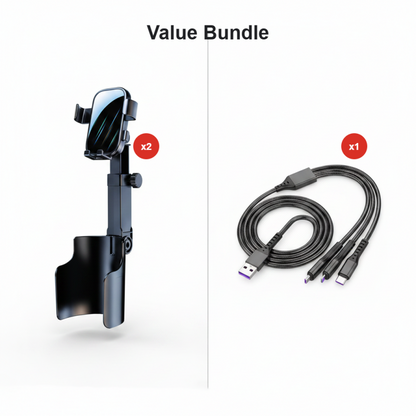 🧲Car Cup Holder Phone Mount – 360° Adjustable, Strong N52 Magnet, One-Hand Operation, Fits All Phones, Stable Magnetic & Clamp Models for Safe Driving