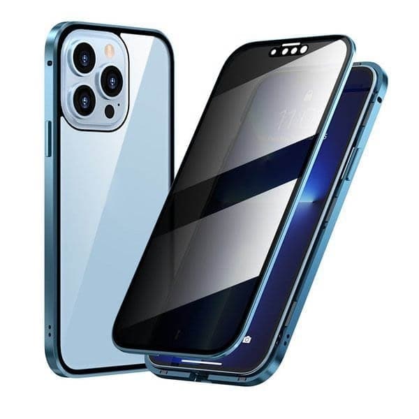 ⏳Time-Limited Special⏰Magnetic iPhone case with privacy glass and metal frame