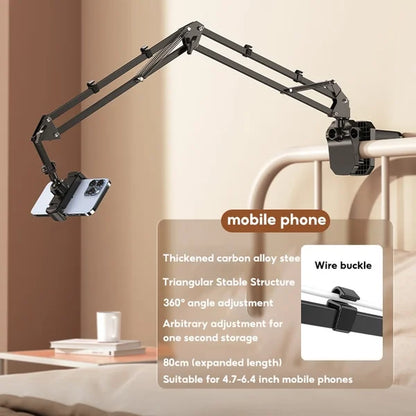 🔖 LIMITED-TIME 50% OFF! ⚡Hidden Bedside Retractable Phone & Tablet Holder