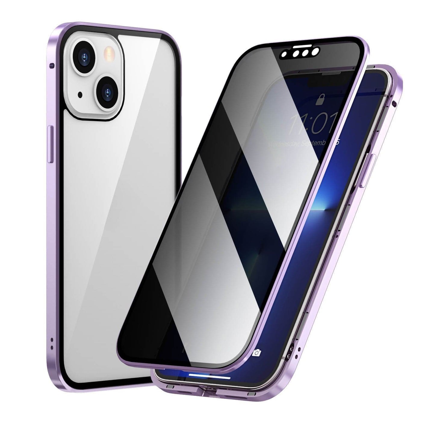 ⏳Time-Limited Special⏰Magnetic iPhone case with privacy glass and metal frame