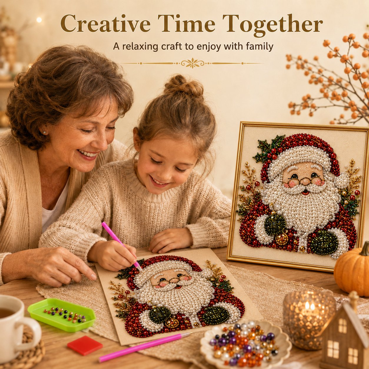 💎DIY Christmas Pearl Diamond Painting Art Kit
