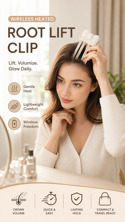 Rechargeable Wireless Hair Root Volumizing Clip