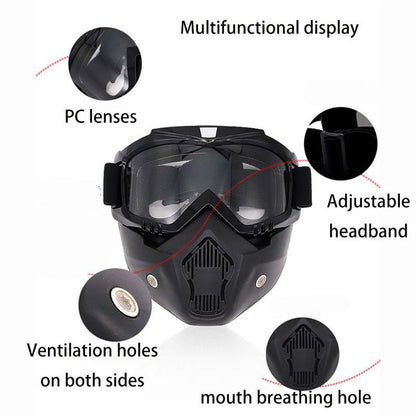 🔥 Special mask for welding and cutting (anti-glare, UV radiation, dust protection)