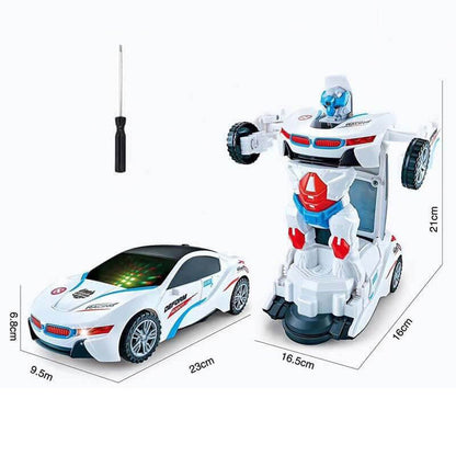 ⏳Limited-time 50% off⏰Electric Universal Deformation Police Toy Car🎁Best Gift For Kid🥳