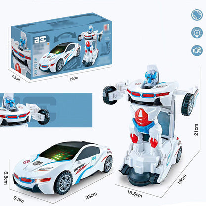⏳Limited-time 50% off⏰Electric Universal Deformation Police Toy Car🎁Best Gift For Kid🥳