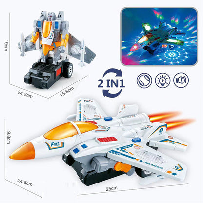 ⏳Limited-time 50% off⏰Electric Universal Deformation Police Toy Car🎁Best Gift For Kid🥳