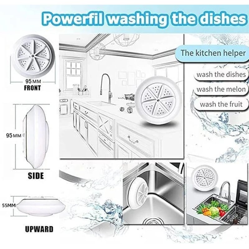🔥50% OFF TODAY 🎁Mini Washing Machine And Dishwasher