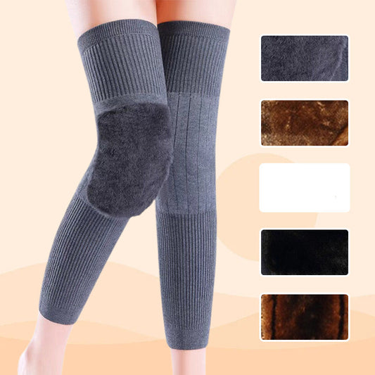 Universal Cold Protection Thickened Faux Furred Knee Pads