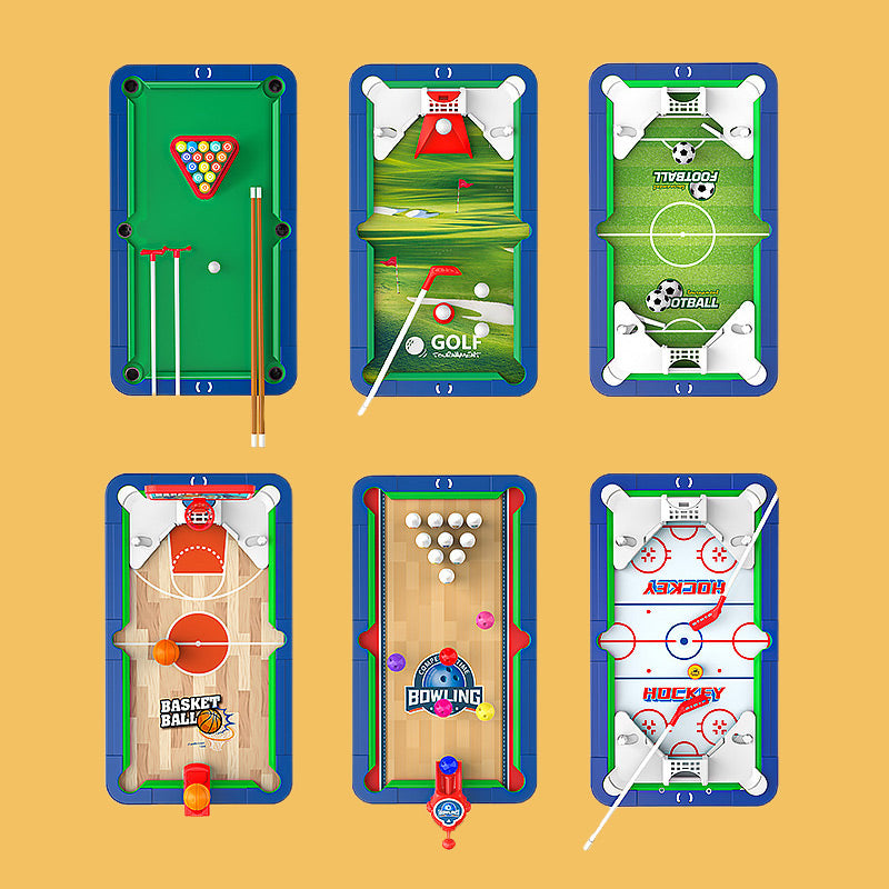 Compact 6-in-1 Portable Game Table Set