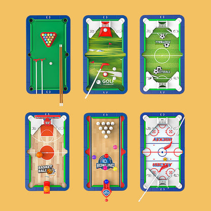 Compact 6-in-1 Portable Game Table Set