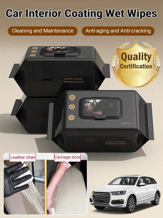 🔥2025 New Arrival🔥 Car Interior Coating Wet Wipes