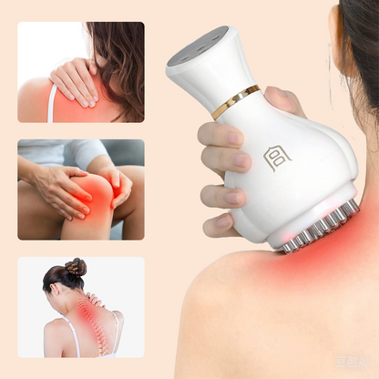 Nine Speed Adjustable Handheld Cordless Massager Brush