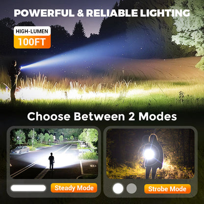 🔥Hot Sale 50% OFF🔦Multifunctional rechargeable strong light flashlight with electric fire⚡
