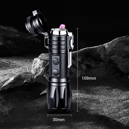 🔥Hot Sale 50% OFF🔦Multifunctional rechargeable strong light flashlight with electric fire⚡