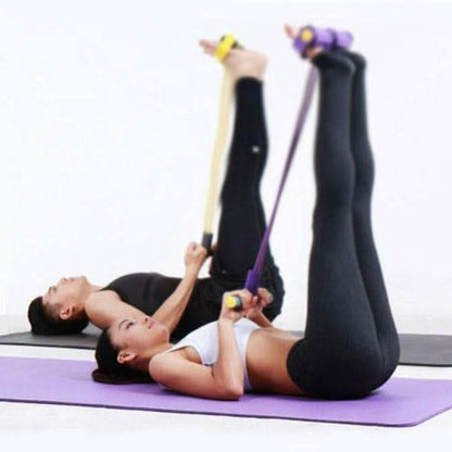 💎💪Multifunction Pedal Resistance Band, Elastic Pull Rope Fitness, Full-Body Workout at Home Gym, Exercise Sit-up, Yoga, Abdominal Training Summervibes