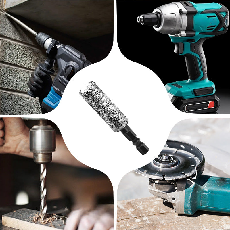 🔥2-in-1 Hexagonal Shank Brazing Dry Drilling Specialized Hole Opener