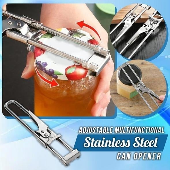Adjustable Stainless Steel Jar & Bottle Opener