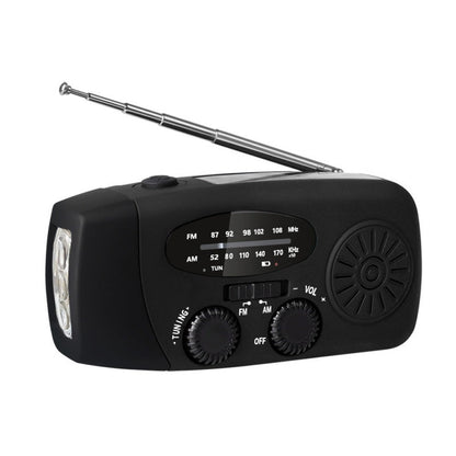 Multifunctional Portable Solar Emergency Radio – Power Bank, Hand Crank & Weather Alert for Outdoor & Crisis Preparedness