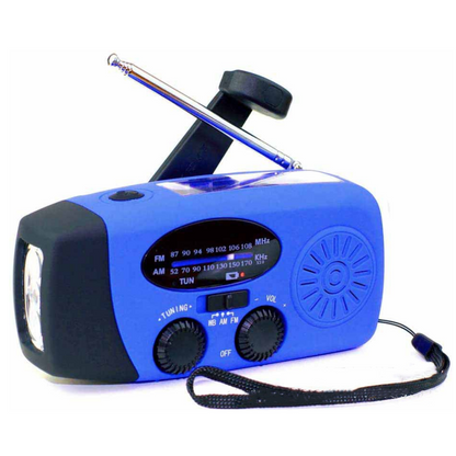 Multifunctional Portable Solar Emergency Radio – Power Bank, Hand Crank & Weather Alert for Outdoor & Crisis Preparedness