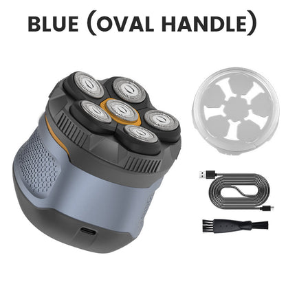 6D Waterproof Head Shaver Kit for Bald Men