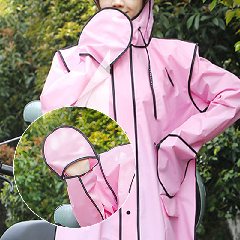 🍂Autumn Sales 49% OFF🥰Reusable Hooded Raincoat with Mask for Adults